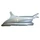 AILE/FLANC ARRIERE DROITE ORIGINE PIAGGIO 400 X-EVO, X8 GRIS 713/B  -CM02940200EV-