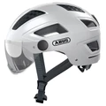 CASQUE VELO ADULTE ABUS URBAIN HYBAN 2.0 ACE BLANC POLAIRE TAILLE M (56-61cm) REGLAGE MOLETTE