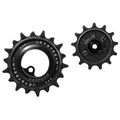 GALET DERAILLEUR AOPW TRIPEAK 13-18 DENTS CERAMIQUE 12/11V. SHIMANO DEORE XT 8100/8130 SLX 7120/7100 NOIR (JEU DE 2)