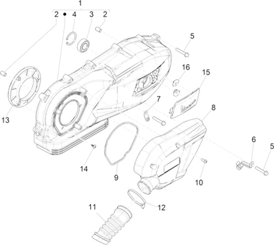 Couvercle carter - Refoidissement carter