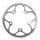 CHANRING FOR ROAD BIKE-5 arms- 50T. Ø110 -OUTER- SILVER -ALUMINIUM- STRONGLIGHT 9/10 Speed (SHIMANO TYPE)