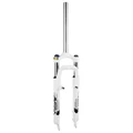 FORK- FOR MTB 26 " ZOOM COIL-ADJUSTABLE/LOCKOUT-WHITE-TRAVEL 60MM THREADLESS STEERER ( 285mm) Ø 1''1/8-28,6 OUTER COMPATIBLE V-BRAKE/DISC