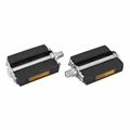 FLAT PEDAL FOR URBAN BIKE- MARWI UNION BLACK 685H - STEEL BODY/RESIN CAGE - THREAD 9/16" (PAIR)