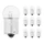 AMPOULE/LAMPE STANDARD 6V 10W CULOT BA15s NORME R10W GRAISSEUR BLANC (FEU DE POSITION) (BOITE DE 10) -P2R