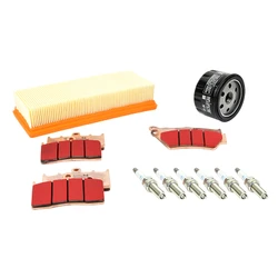 KIT ENTRETIEN MOTO ADAPTABLE BMW K 1600 GT 2010>, K 1600 GTL 2010> PLAQUETTE METAL FRITTE (PACK 11 PIECES) -SELECTION P2R PREMIUM