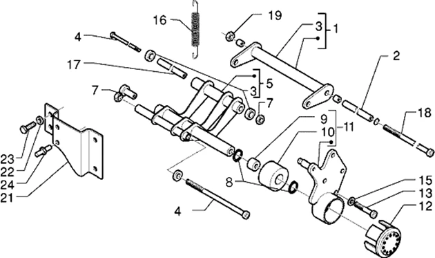 Bras oscillant