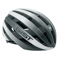 CASQUE VELO ADULTE GIST ROUTE REVOL BLANC/NOIR FEMME ET JUNIOR FULL IN-MOLD TAILLE 54-58 REGLAGE MOLETTE