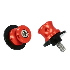 DIABOLO MOTO M8 ALU ANODISE ROUGE (PAIRE)  -AVOC-