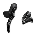 FREIN A DISQUE ROUTE HYDRAULIQUE SHIMANO 105 ARRIERE R7120 12V. NOIR (LEVIER/MANETTE AVEC ETRIER BR-R7170+DURITE ASSEMBLE 1450mm) (MONTAGE ATELIER)