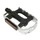 PEDALE VTT NEWTON RESINE NOIR CAGE ALU ARGENT 9/16" ROULEMENT DU (PAIRE)