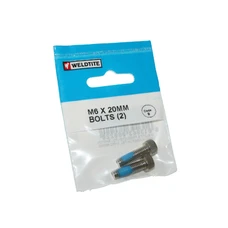 SCREW M6 X 20mm (PAIR ON CARD)-WELDTITE