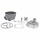 COMPLETE CYLINDER KIT FOR 50cc MOTORBIKE DERBI 50 SENDA 2006>, GPR 2006>/GILERA 50 SMT 2006>, RCR 2006> ( PIAGGIO EURO 3/4) - CAST IRON BY AIRSAL