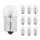 LIGHT BULB 12V  5W STANDART R5W FOOT BA15S - CLEAR (PARKING LIGHT) (SOLD PER 10)  -SELECTION P2R-