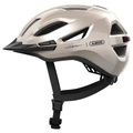 CASQUE VELO ADULTE ABUS URBAN-I 4.0 CHAMPAGNE BEIGE TAILLE L (57-61cm) ECLAIRAGE ARRIERE USB / REGLAGE MOLETTE (COMPATIBLE S-PEDELEC)