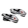 DECORATIVE LIGHTNING REPLAY  "WATER DROP" WING TRANSPARENT/CHROME- WITH ORANGE BULB  (L 62mm / H 23mm / W 18mm)(PAIR) **