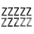 LETTER FOR LICENSE PLATE TIFLEX ALUMINIUM MOTORBIKE/SCOOTER  45mm  Z  (SOLD PER 10)