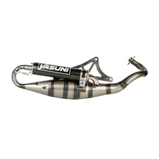 EXHAUST FOR SCOOT YASUNI R VARNISHED FOR MBK 50 NITRO, OVETTO/YAMAHA 50 AEROX, NEOS/MALAGUTI 50 F12/APRILIA 50 SR (CARBON SILENCER) -TUB902C