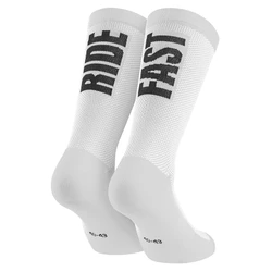 CHAUSSETTES/SOCQUETTES ETE GIST RIDE FAST BLANC 43/47 ANTIBACTERIEN - HAUTEUR 22CM (PAIRE) -5875
