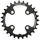 CHAINRING FOR MTB 26T. Ø64 2X10 "INNER" BLACK STRONGLIGHT -4 ARMS- SRAM XO+SHIMANO (EXCEPT XT/XTR) NON THREADED - thickness 3,5mm