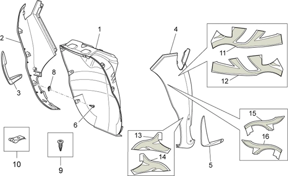 Carrosserie av. - Tablier AV.