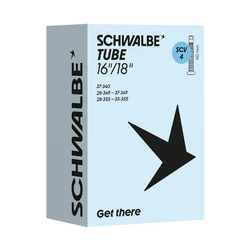 CHAMBRE A AIR VELO 16/18 x 1.00-1.40 SCHWALBE CLIK VALVE 40mm (47-62x305) (SCV4)