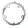 CHAINRING FOR TRACK BIKE- 5 Arms- 46T.Ø 144 ALUMINIUM SILVER 7075 FOR CHAIN 3.17mm (1"1/8) TA