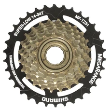 ROUE LIBRE 7V. SHIMANO TZ-500 14-34 MEGARANGE BRONZE/NOIR (MONTAGE ATELIER)