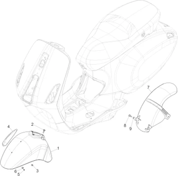 Logement roue - Garde boue