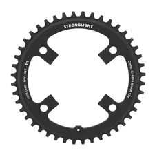 CHAINRING FOR GRAVEL BIKE - 4 Arms Ø123 FOR CAMPAGNOLO EKAR STRONGLIGHT CT2 Single 44 teeth BLACK 13 Speed.