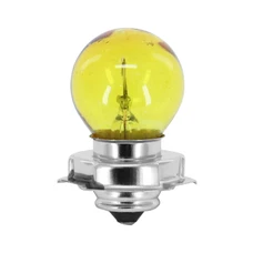LIGHT BULB  6V 15W STANDART S3 FOOT P26S YELLOW (HEADLIGHT) (SOLD PER UNIT)  -FLOSSER-