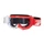 MASQUE/LUNETTES CROSS PROGRIP 3300 TR VISION BLANC/ROUGE ECRAN TRANSPARENT ANTI-RAYURES/ANTI U.V./ANTI-BUEE (HOMOLOGUE CE-EN-N- AC-96025 REV.2)