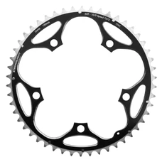 CHANRING FOR ROAD BIKE-5 arms- 50T. Ø130 -OUTER- BLACK -ALUMINIUM- 7075 STRONGLIGHT 9/10 Speed (SHIMANO TYPE)