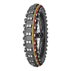 PNEU MOTO 19'' 120/80-19 MITAS CROSS TERRA FORCE-MX SM SOFT TO MEDIUM REAR TT 63M NHS (BANDE ROUGE JAUNE)
