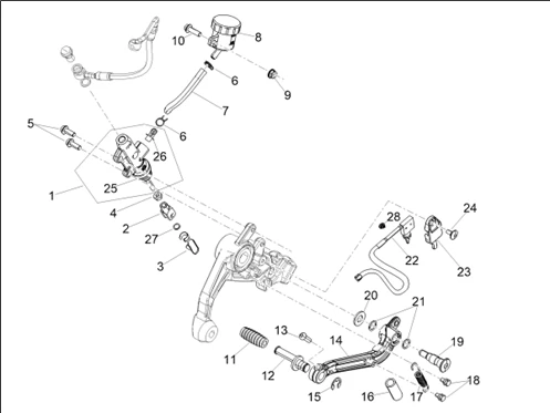 Pompe frein arrière