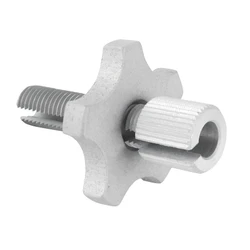 VIS CREUSE TENDEUR DE CABLE MOTO DIAM M8 AVEC MOLETE ALU POUR GAINE 6,10 mm (VENDU A L'UNITE)  -DOMINO ORIGINE-