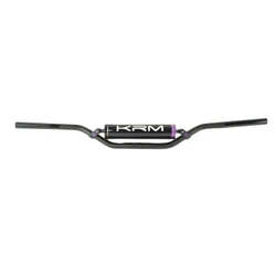 GUIDON 50 A BOITE KRM PRO RIDE DIAM 22,2mm ALU NOIR/VIOLET AVEC MOUSSE