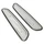 DECORATIVE SIDE BOARD (FOR TANK) FOR MOPED PEUGEOT 103 MVL-CHROME (PAIR) SELECTION P2R