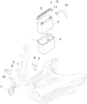Relais - Batterie - Avertisseur sonore