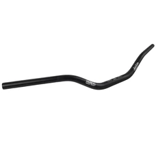 GUIDON MOTO ROUTE DOMINO HRN ALU DIAM 28,5 mm LONG 800 mm HAUT 118 mm NOIR SANS BARRE DE RENFORT