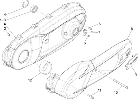 Couvercle carter - Refoidissement carter