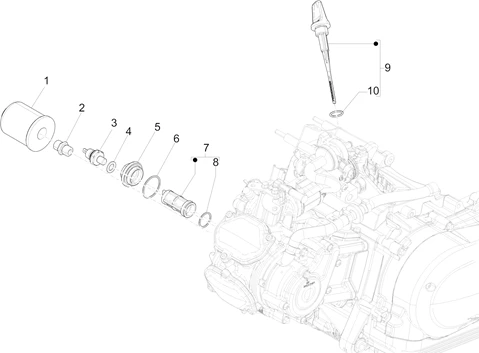 Couvercle volant magnetique - Filtre à huile