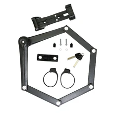 ANTIVOL VELO PLIABLE/PLIANT AXA FOLD 100 L 90 cm NOIR AVEC SUPPORT (MAILLON 7 mm) - SECURITE NIVEAU 9/15