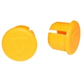 HANDLEBAR END PLUG- FOR ROAD BIKE- VELOX ORANGE FLUO (PAIR ON CARD)