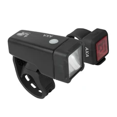 ECLAIRAGE VELO A PILE KIT SUR CINTRE/TIGE DE SELLE AXA NITE LINE T1 4 FONCTIONS CONTINU ET FLASH (LIVRE AVEC PILES LR6/CR2032)