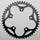 CHANRING FOR ROAD BIKE-5 arms- 48T. Ø110 -OUTER- DURAL BLACK STRONGLIGHT (SHIMANO TYPE 8/9 Speed)