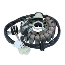 STATOR ALLUMAGE MAXISCOOTER ADAPTABLE MOTEUR YAMAHA 125 MAJESTY, TEOS, 150 MAJESTY, 180 MAJESTY/MBK 125 DOODO, THUNDER, SKYLINER:MALAGUTI 125 MADISON, PHANTOM 4T (16 PÔLES - TRIPHASE) -SGR