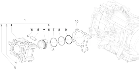Groupe cylindre-piston-axe