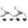 BRAKE CALIPER- FOR ROAD BIKE/FIXIE NEWTON -ALUMINIUM- SILVER FOR 700 WHEEL (PAIR)
