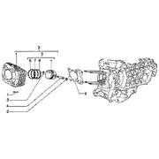 Ensemble cylindre-piston-axe de piston