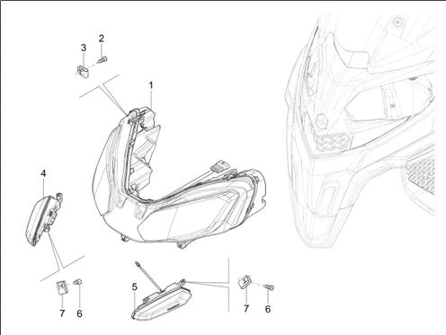 Eclairages avant - Clignotants